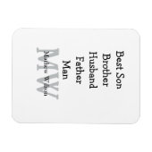 Best man zoon man man vader citaten toevoegen naam magneet (Horizontaal)