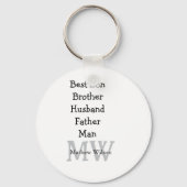 Best man zoon man man vader citaten toevoegen naam sleutelhanger (Achterkant)