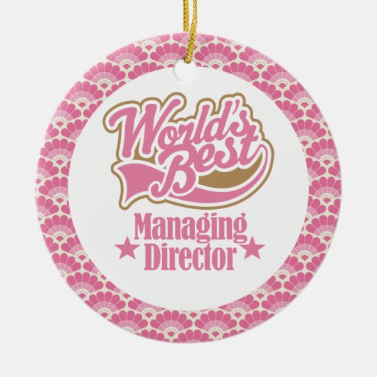 Best Managing Director Gift Ornament (Voorkant)