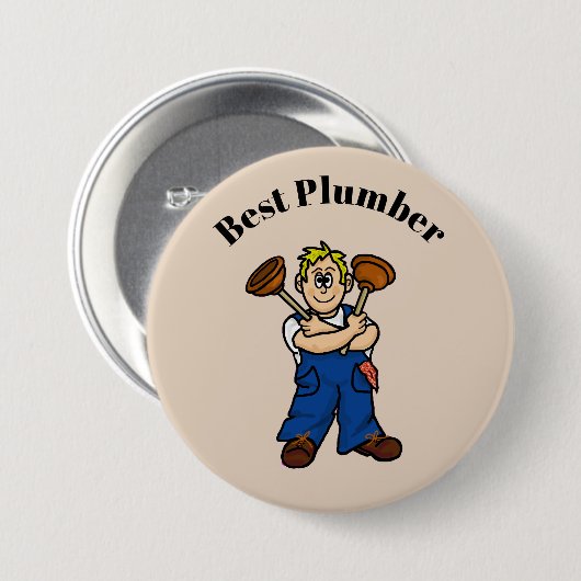 Best Mannelijke Plumber Button (Voorkant /achterkant)
