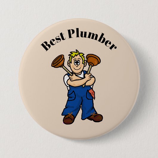Best Mannelijke Plumber Button (Voorkant)