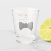 Best Mans Bow Stropdas Shot Glass Glas (Achterkant)