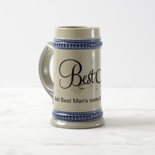 Best Man's Gift Bridal Party Bierpul (Voorkant links)