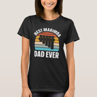 Best Marimba Dad Instrument Musician Retro T-shirt