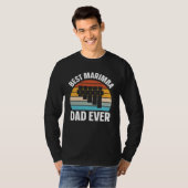 Best Marimba Dad Instrument Musician Retro T-shirt (Voorkant volledig)