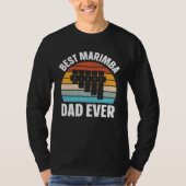 Best Marimba Dad Instrument Musician Retro T-shirt (Voorkant)