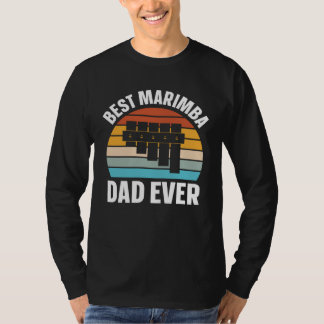 Best Marimba Dad Instrument Musician Retro T-shirt