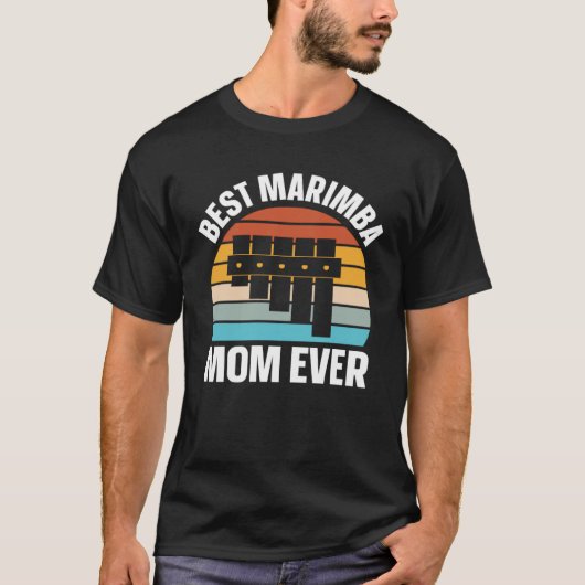 Best Marimba Mom Instrument Musician Retro T-shirt (Voorkant)