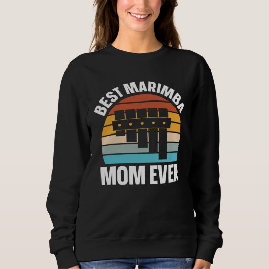 Best Marimba Mom Instrument Musician Retro Trui (Voorkant)