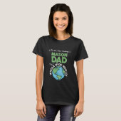 Best Mason Dad In The Whole Wide World Bricklayer T-shirt (Voorkant volledig)