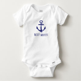 Best Mates Anchor Matching Dog en Baby Romper