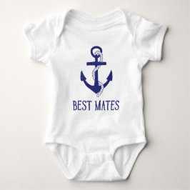 Best Mates Anchor Matching Dog en Baby Romper