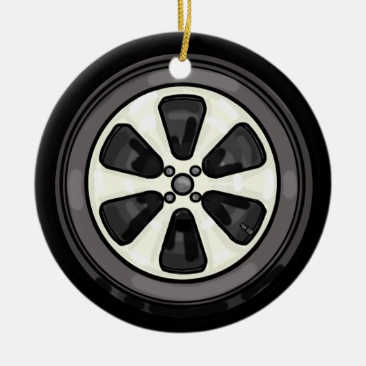 Best Mechanic Big Tire kerstversiering Keramisch Ornament (Voorkant)