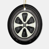Best Mechanic Big Tire kerstversiering Keramisch Ornament (Links)