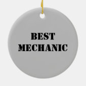 Best Mechanic Big Tire kerstversiering Keramisch Ornament (Achterkant)