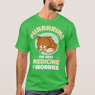 Best Medicinal Spint Cat Positivity Cat Lover Sel T-shirt