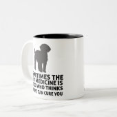 Best Medicine Doodle Service Dog 11 oz. Mok (Voorkant links)