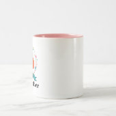 Best Meema Ever Grandma Gift Tweekleurige Koffiemok (Center)