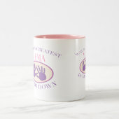 Best MeMa Hands Down T-shirt Tweekleurige Koffiemok (Center)