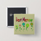 Best Memaw Gifts Vierkante Button 5,1 Cm (Voorkant /achterkant)