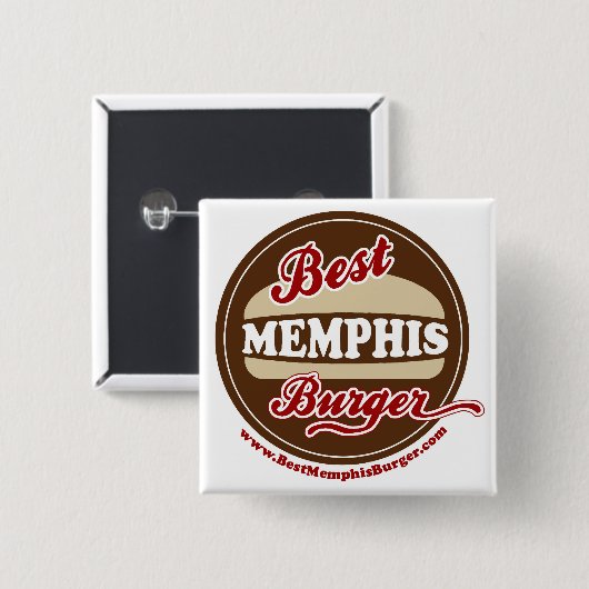 Best Memphis Burger Button (Voorkant /achterkant)