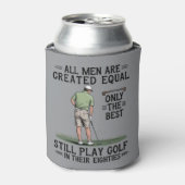 Best Men Play Golf Eighties Funny Golfer Golfing  Blikjeskoeler (Blikje Voorkant)