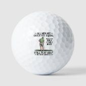Best Men Play Golf Eighties Funny Golfer Golfing  Golfballen (Voorkant)