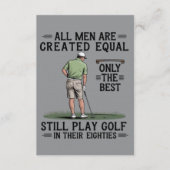 Best Men Play Golf Eighties Funny Golfer Golfing  Kaart (Voorkant)