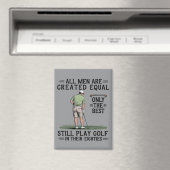 Best Men Play Golf Eighties Funny Golfer Golfing Magneet (Insitu (Vaatwasser))