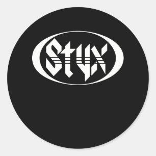 Best Merch of the Styx Band Music Legends Ronde Sticker
