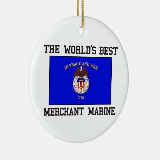 Best Merchant Marine Keramisch Ornament (Rechts)