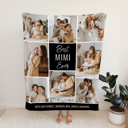 Best MIMI Ever Custom Fleece Blanket Deken