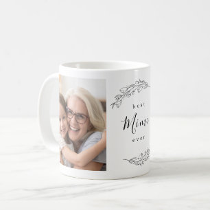 Best Mimi Ever Floral WreatPhoto Coffee Mok