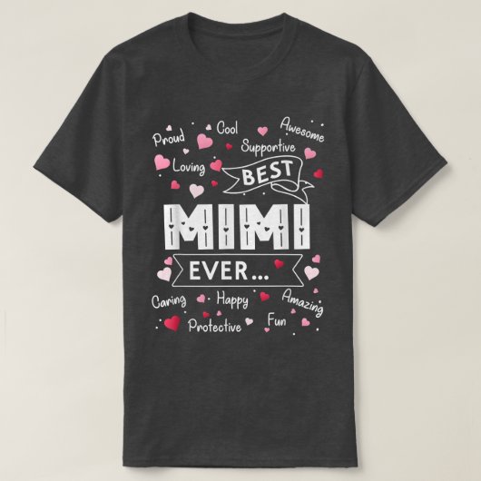 Best Mimi Ever Funny First Time Grandma Mothers Da T-shirt (Design voorkant)