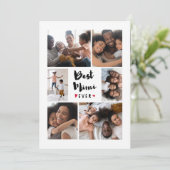 Best Mimi Ever Photo Collage Moederdag Card Feestdagenkaart (Staand voorkant)