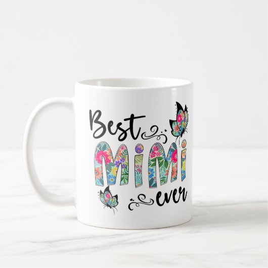 Best Mimi Ever Shirt Flower Decor Thanksgiving Koffiemok (Links)