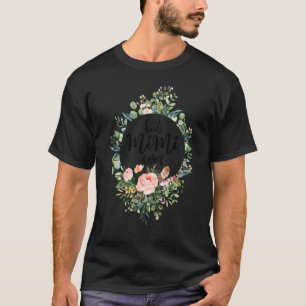 Best Mimi Ever Women Flower Decor Grandma T-shirt