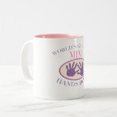 Best Mimi Hands Down T-shirt Tweekleurige Koffiemok (Voorkant links)