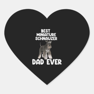 Best Miniature Schnauzer Pap Ever Hart Sticker
