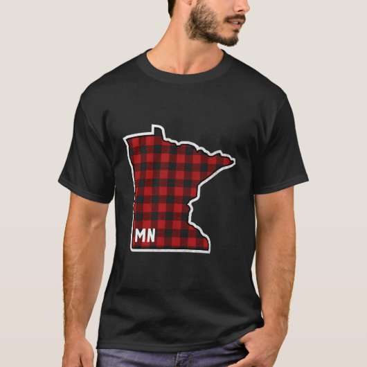 Best Minnesota Buffalo Pset Mn State Outline T-shirt (Voorkant)