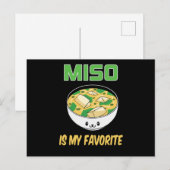 Best Miso Soup Lover Gift | Miso is mijn favoriet Briefkaart (Voorkant / Achterkant)