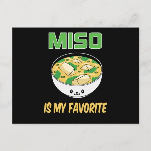 Best Miso Soup Lover Gift | Miso is mijn favoriet Briefkaart (Voorkant)