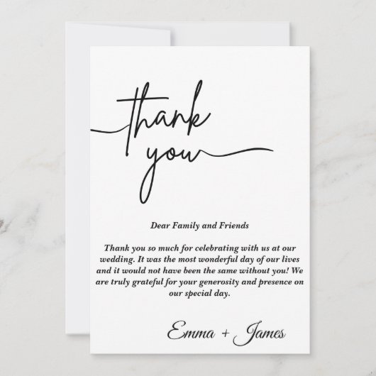 Best Modern Wedding Kaart (Voorkant)