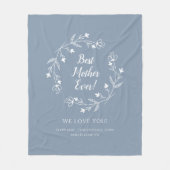 Best Moeder Ever Familie Keepomwille Kinder Dusty  Fleece Deken (Voorkant)