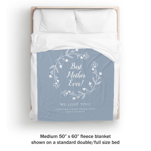 Best Moeder Ever Familie Keepomwille Kinder Dusty  Fleece Deken