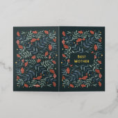 Best Moeder Magical  Garden Moederdag Folie Feestdagenkaart (Buiten Laag)