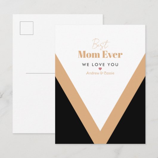 Best moge ever aankondigingskaart (Voorkant / Achterkant)