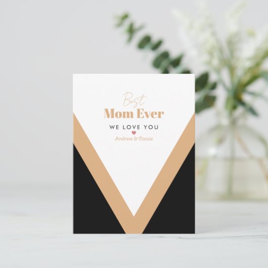 Best moge ever aankondigingskaart (Staand voorkant)