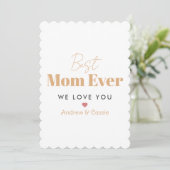 Best moge ever feestdagenkaart (Staand voorkant)