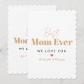 Best moge ever feestdagenkaart (Voorkant / Achterkant)